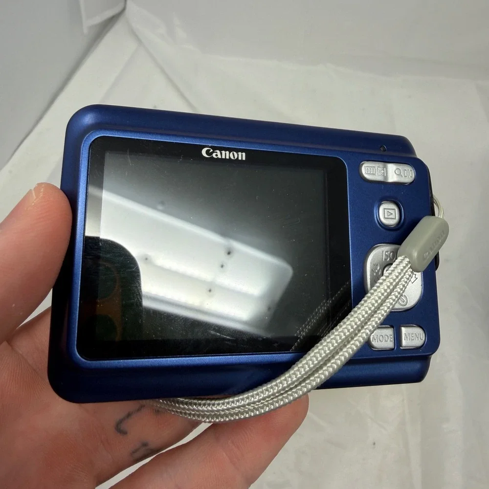 Canon PowerShot A480 10.0MP Digital Camera Blue 3.3x Optical Zoom PC1351 Boxed